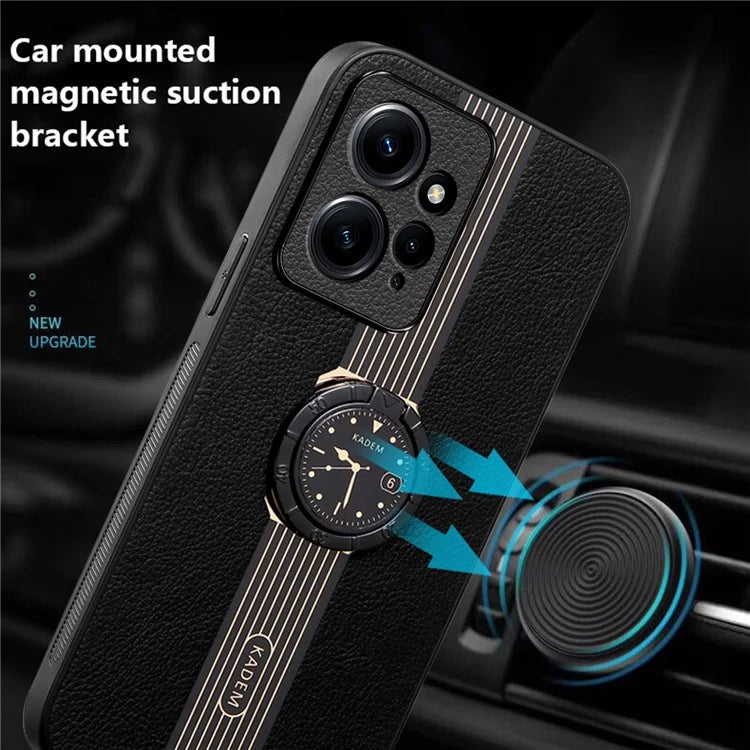 KADEM For Xiaomi Redmi Note 12 4G Phone Case Kickstand Cover Support Magnetic Car Mount