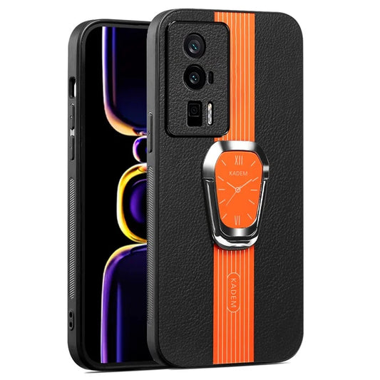 KADEM For Xiaomi Redmi K60 5G / K60 Pro 5G / K60 Champion Edition / Poco F5 Pro 5G Case  PU Leather+TPU+Acrylic Phone Shell Cover