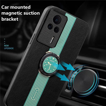 KADEM For Xiaomi Redmi K60E 5G Case Magnetic Car Mount Phone Cover with Kickstand