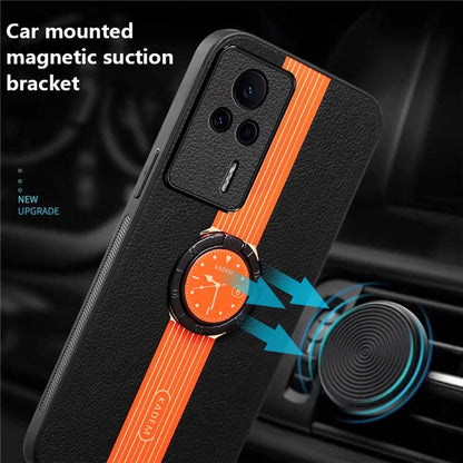 KADEM For Xiaomi Redmi K60E 5G Case Magnetic Car Mount Phone Cover with Kickstand