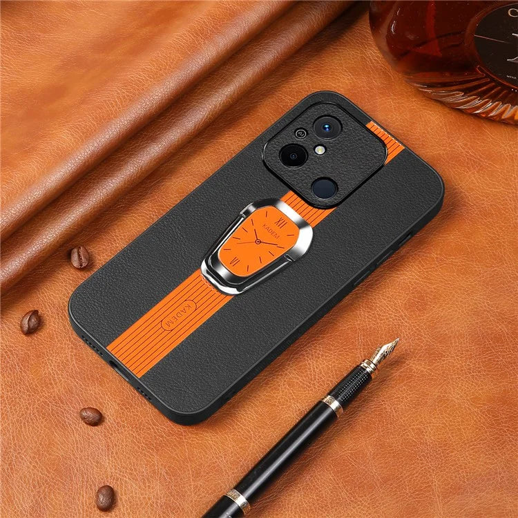 KADEM For Xiaomi Redmi 12C 4G Case Slim-Fit PU Leather+TPU+Acrylic Cell Phone Protector
