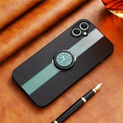 KADEM For Samsung Galaxy A05 4G Case Electroplating Ring Kickstand PU+TPU+Acrylic Phone Protector