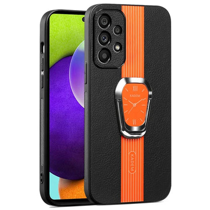 KADEM For Samsung Galaxy A52 4G / A52 5G / A52s 5G Kickstand Case Electroplating PU+TPU+Acrylic Phone Cover