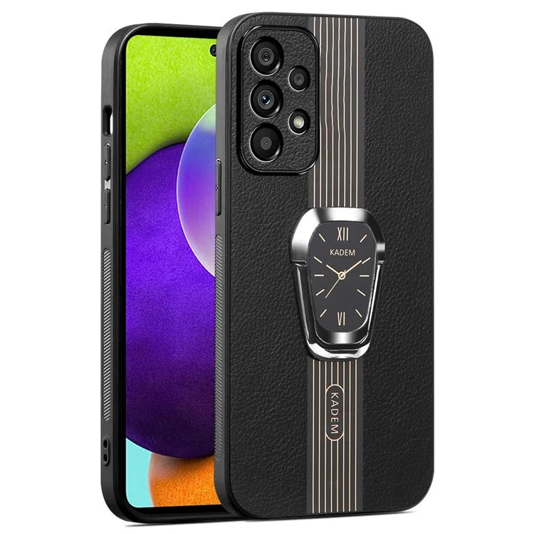 KADEM For Samsung Galaxy A52 4G / A52 5G / A52s 5G Kickstand Case Electroplating PU+TPU+Acrylic Phone Cover