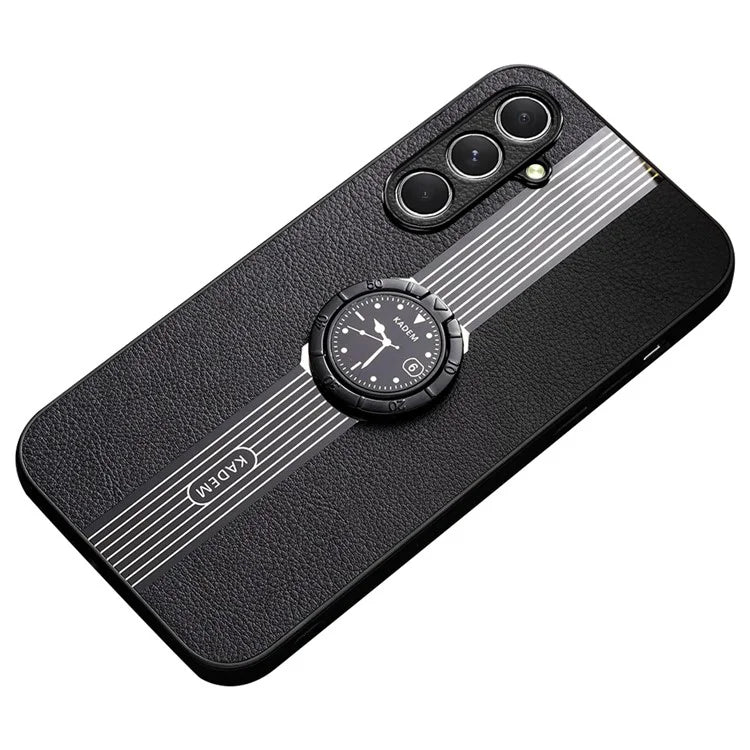 KADEM For Samsung Galaxy A15 5G Kickstand Case Electroplating PU+TPU+Acrylic Phone Protector