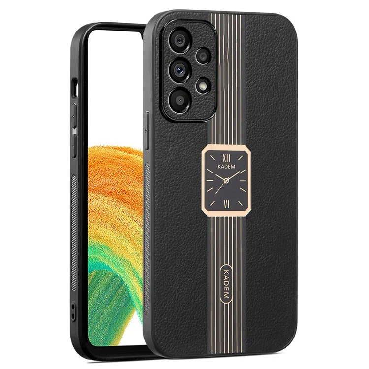 KADEM For Samsung Galaxy A33 5G Case PU Leather+TPU+Acrylic Electroplating Cover