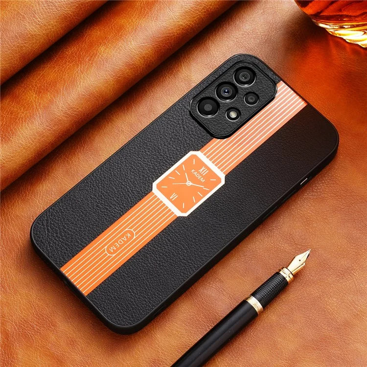 KADEM For Samsung Galaxy A33 5G Case PU Leather+TPU+Acrylic Electroplating Cover