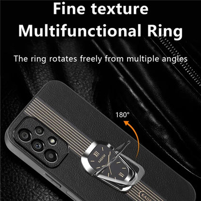 KADEM For Samsung Galaxy A33 5G Kickstand Case Electroplating PU+TPU+Acrylic Phone Shell