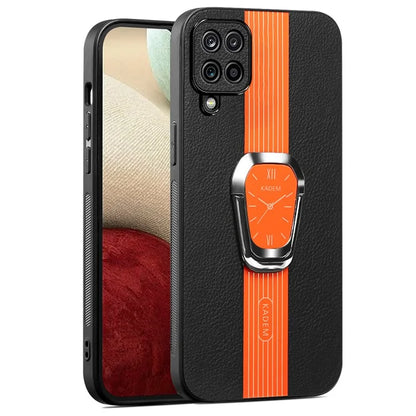 KADEM For Samsung Galaxy A42 5G / M42 5G Case PU Leather+TPU+Acrylic Kickstand Mobile Phone Cover
