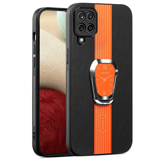 KADEM For Samsung Galaxy A42 5G / M42 5G Case PU Leather+TPU+Acrylic Kickstand Mobile Phone Cover