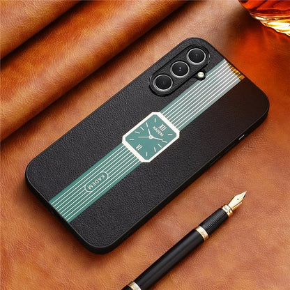 KADEM For Samsung Galaxy A05s 4G Case Leather Coated TPU+Acrylic Drop-proof Cover