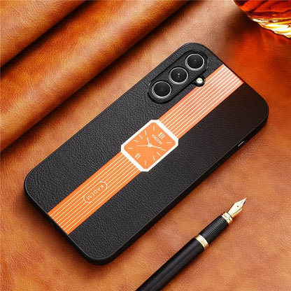 KADEM For Samsung Galaxy A05s 4G Case Leather Coated TPU+Acrylic Drop-proof Cover