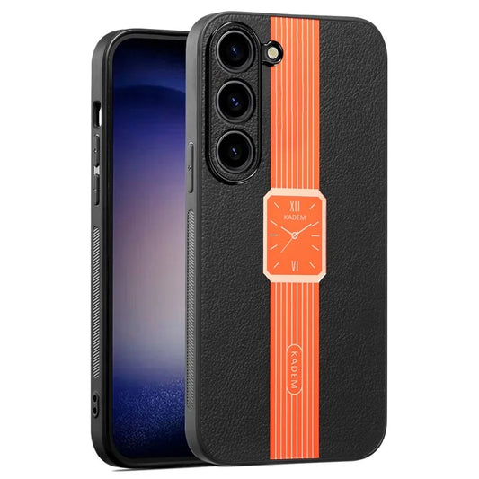 KADEM For Samsung Galaxy S23+ Cover Leather+TPU+Acrylic Protector Phone Back Case