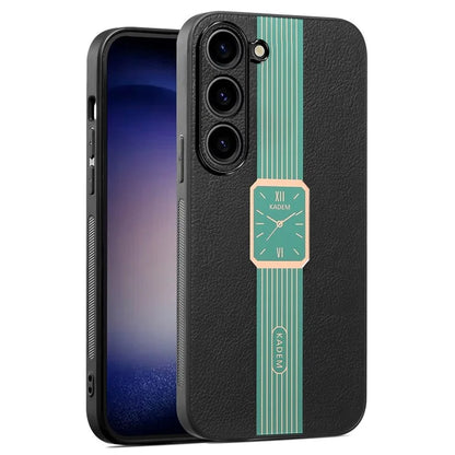 KADEM For Samsung Galaxy S23+ Cover Leather+TPU+Acrylic Protector Phone Back Case