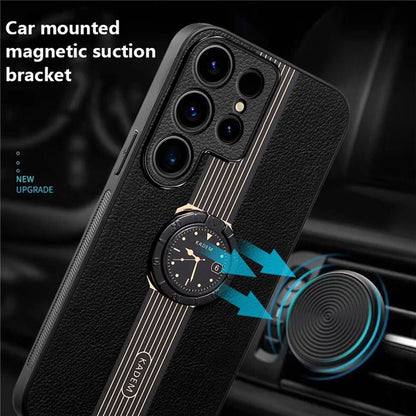 KADEM For Samsung Galaxy S23 Ultra Case Shockproof Ring Kickstand Phone Back Shell