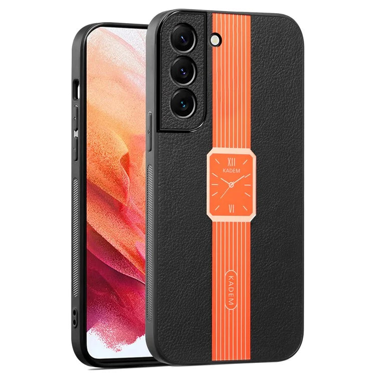 KADEM For Samsung Galaxy S21+ 5G Electroplating Case  Shockproof Leather+TPU+Acrylic Phone Cover
