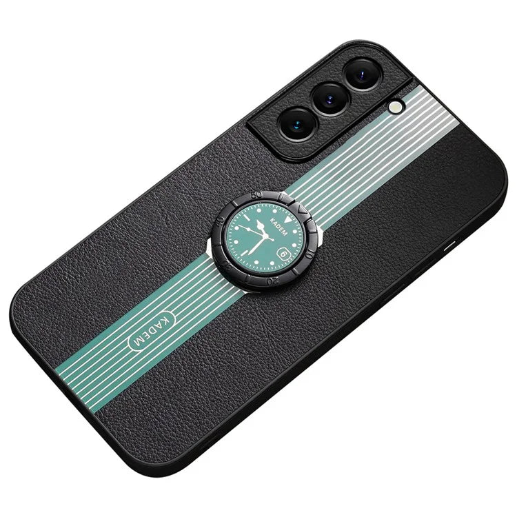KADEM For Samsung Galaxy S21+ 5G Case Electroplating Ring Kickstand Cellphone Cover