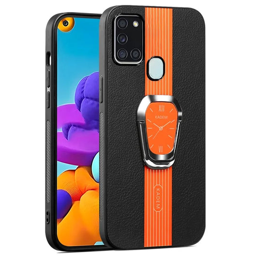 KADEM For Samsung Galaxy A21s Case Folding Kickstand Electroplating Phone Cover