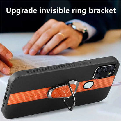 KADEM For Samsung Galaxy A21s Case Folding Kickstand Electroplating Phone Cover