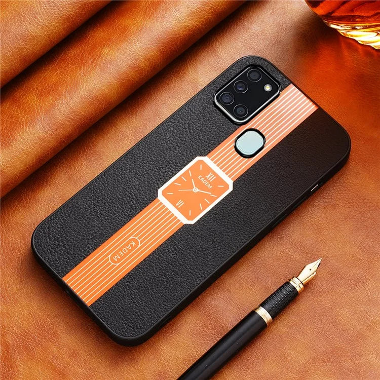 KADEM For Samsung Galaxy A21s Case Electroplating Anti-shock Cellphone Cover