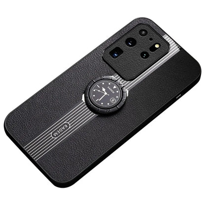 KADEM For Samsung Galaxy S20 Ultra Case PU Leather Coating TPU+Acrylic Cellphone Guard Cover
