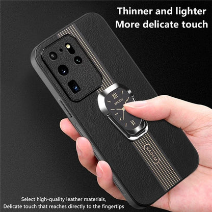 KADEM For Samsung Galaxy S20 Ultra Case Leather+TPU+Acrylic Folding Kickstand Cover