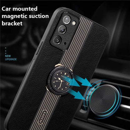 KADEM For Samsung Galaxy Note20 5G / Note20 Case Electroplated Ring Kickstand Cover