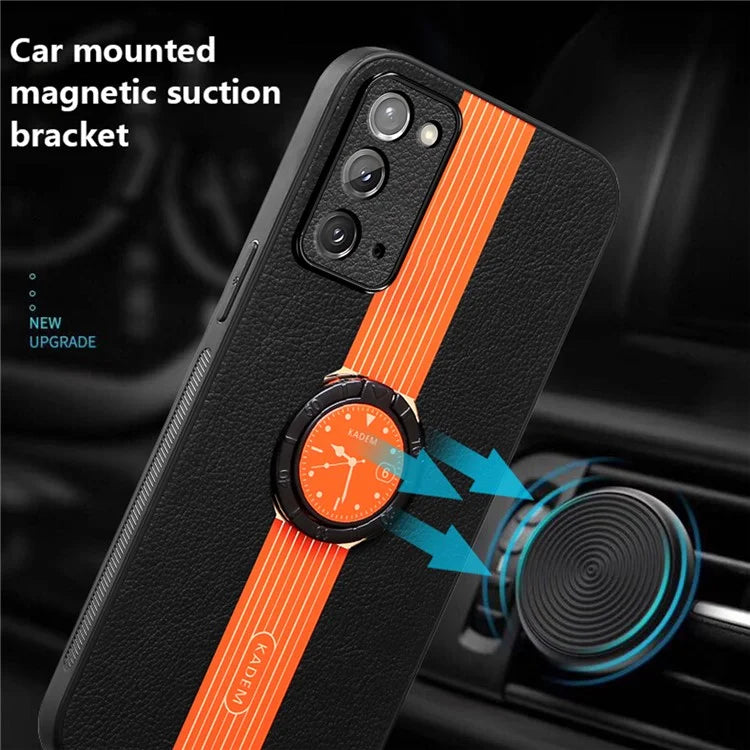 KADEM For Samsung Galaxy Note20 5G / Note20 Case Electroplated Ring Kickstand Cover
