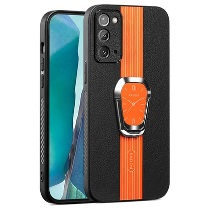 KADEM For Samsung Galaxy Note20 / Note20 5G Case Watch Pattern Folding Kickstand Phone Cover