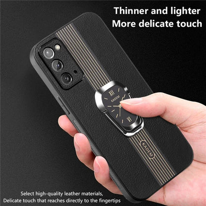 KADEM For Samsung Galaxy Note20 / Note20 5G Case Watch Pattern Folding Kickstand Phone Cover