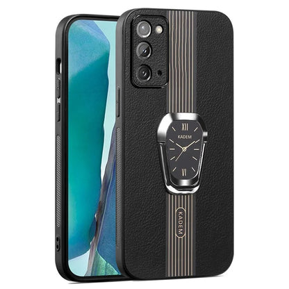 KADEM For Samsung Galaxy Note20 / Note20 5G Case Watch Pattern Folding Kickstand Phone Cover