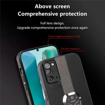 KADEM For Samsung Galaxy Note20 / Note20 5G Case Watch Pattern Folding Kickstand Phone Cover