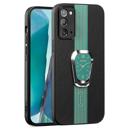 KADEM For Samsung Galaxy Note20 / Note20 5G Case Watch Pattern Folding Kickstand Phone Cover