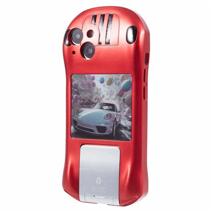For iPhone 13 TPU Phone Case Kickstand Sports Car Shape Anti-Drop Cover