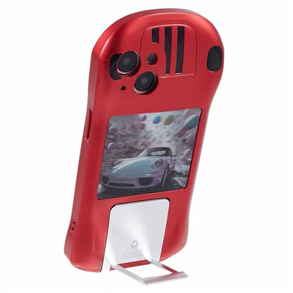 For iPhone 13 TPU Phone Case Kickstand Sports Car Shape Anti-Drop Cover