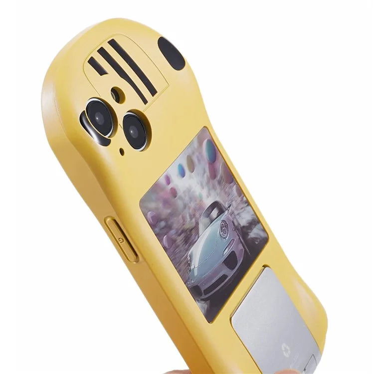 For iPhone 13 TPU Phone Case Kickstand Sports Car Shape Anti-Drop Cover