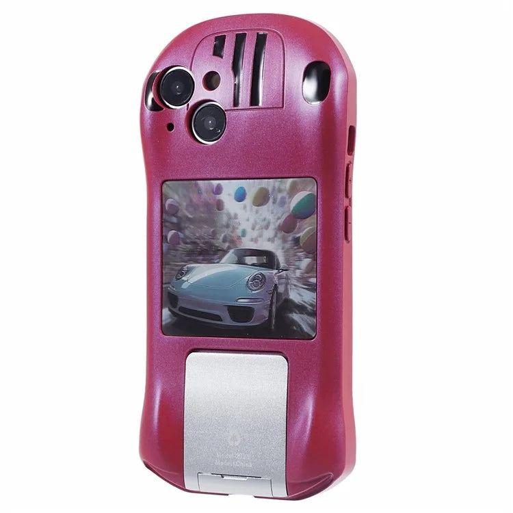 For iPhone 13 TPU Phone Case Kickstand Sports Car Shape Anti-Drop Cover