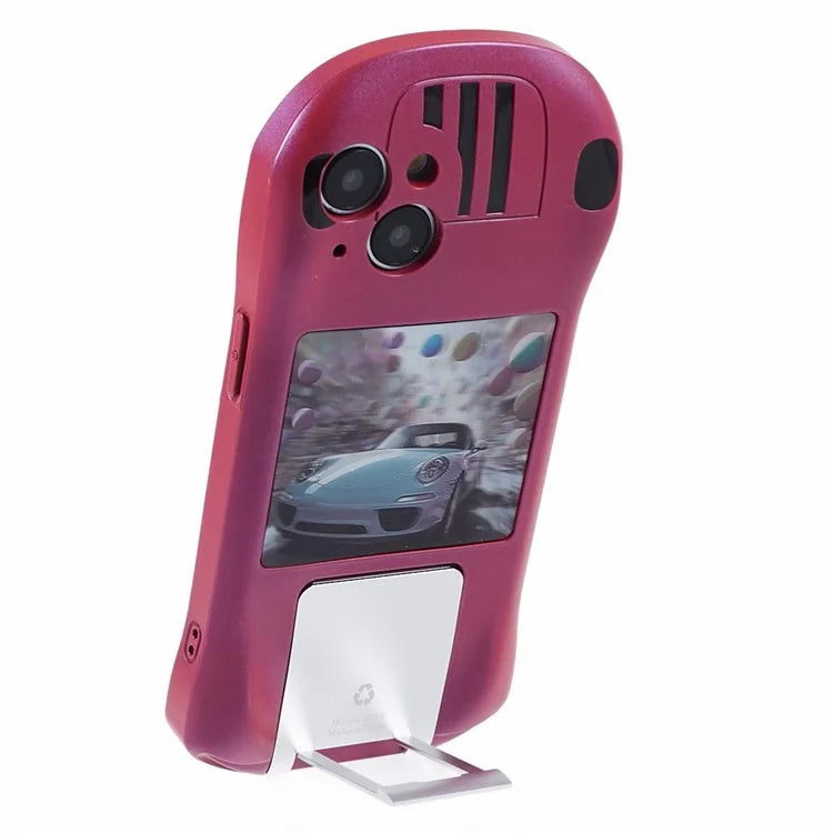 For iPhone 13 TPU Phone Case Kickstand Sports Car Shape Anti-Drop Cover
