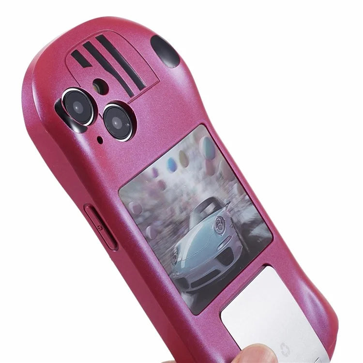 For iPhone 13 TPU Phone Case Kickstand Sports Car Shape Anti-Drop Cover