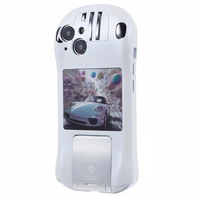 For iPhone 13 TPU Phone Case Kickstand Sports Car Shape Anti-Drop Cover