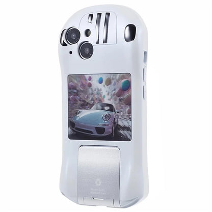 For iPhone 13 TPU Phone Case Kickstand Sports Car Shape Anti-Drop Cover