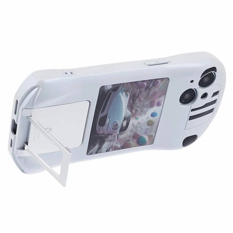 For iPhone 13 TPU Phone Case Kickstand Sports Car Shape Anti-Drop Cover