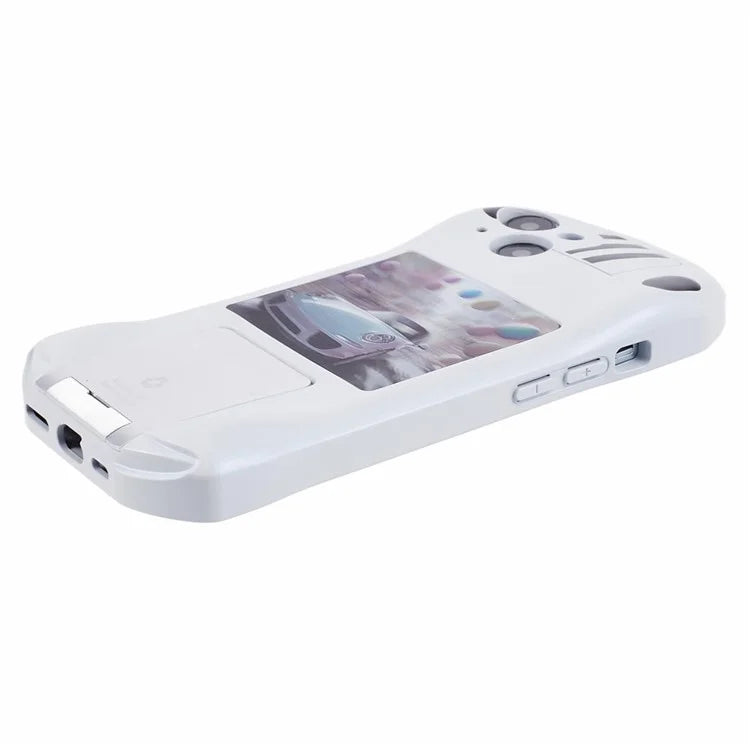 For iPhone 13 TPU Phone Case Kickstand Sports Car Shape Anti-Drop Cover