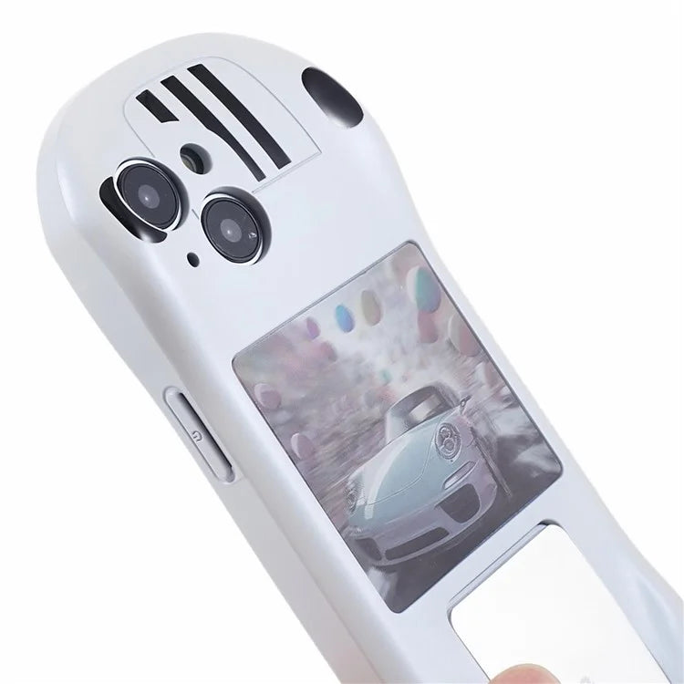 For iPhone 13 TPU Phone Case Kickstand Sports Car Shape Anti-Drop Cover
