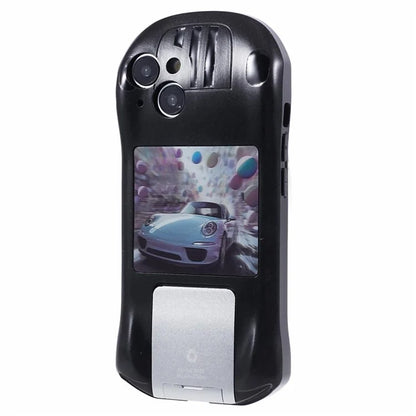 For iPhone 13 TPU Phone Case Kickstand Sports Car Shape Anti-Drop Cover