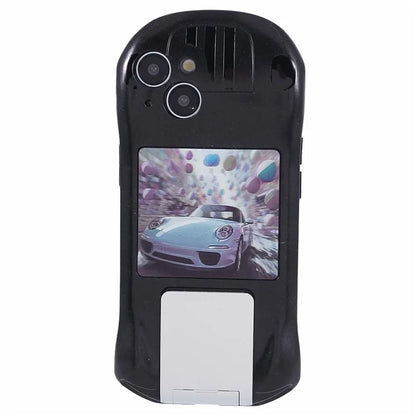 For iPhone 13 TPU Phone Case Kickstand Sports Car Shape Anti-Drop Cover
