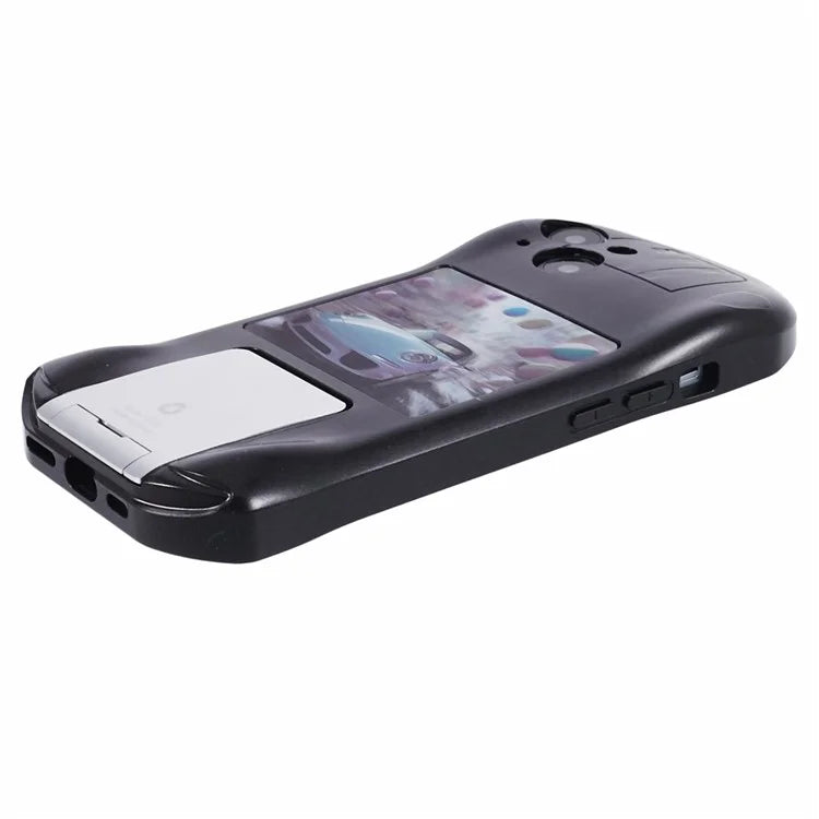 For iPhone 13 TPU Phone Case Kickstand Sports Car Shape Anti-Drop Cover