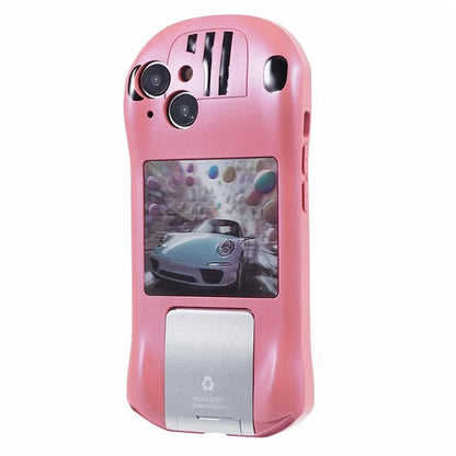 For iPhone 13 TPU Phone Case Kickstand Sports Car Shape Anti-Drop Cover