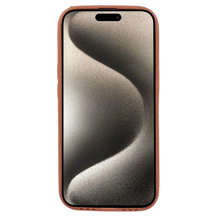 For iPhone 15 Plus Cover Cloth Coated TPU Wristband Kickstand Cell Phone Case