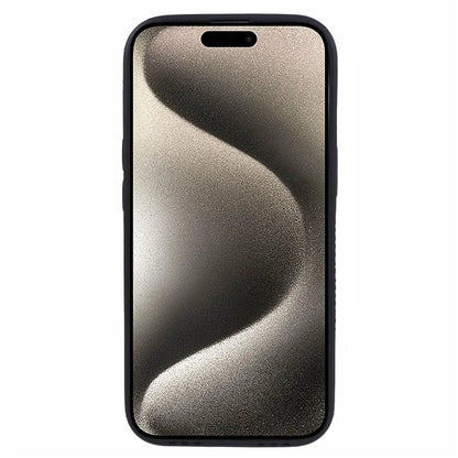 For iPhone 15 Plus Cover Cloth Coated TPU Wristband Kickstand Cell Phone Case